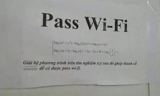 Thầy hiệu trưởng bắt học sinh giải toán đổi lấy mật khẩu Wi-Fi