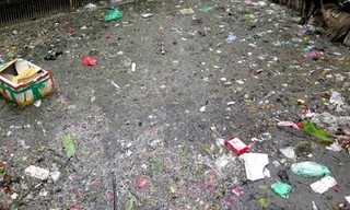 Dân Hà Nội sống mòn bên 'bể phốt lộ thiên' cải tạo 6 năm không xong