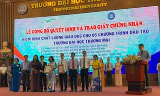 5 chương trình đào tạo của đại học Thương mại vừa được kiểm định