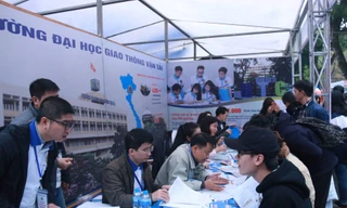 Thí sinh tham gia ngày hội tuyển sinh hôm 17/3