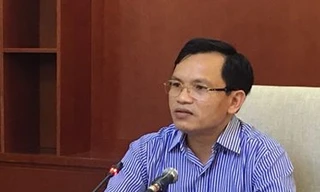 Ông Mai Văn Trinh, Cục trưởng Cục Quản lý chất lượng, Bộ GD&ĐT trả lời báo chí về gian lận thi ở Hòa Bình năm 2018. 