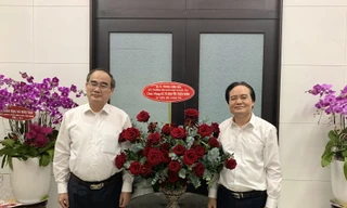 Bộ trưởng Bộ GD&ĐT Phùng Xuân Nhạ thăm chúc mừng nguyên Bộ trưởng GD&ĐT GS.TS Nguyễn Thiện Nhân