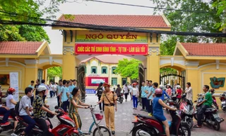 Học sinh Hải phòng tham gia kỳ thi tuyển sinh vào lớp 10