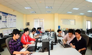 Sinh vien hoc CNTT.Ảnh BK