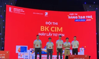 Máy lấy tơ sen giành giải nhất cuộc thi sáng tạo trẻ Bách khoa 2019