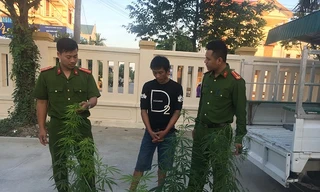 Đối tượng Vũ cùng tang vật