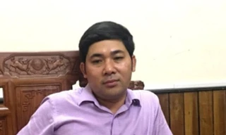 Ông Lê Văn Tuyên (giám đốc Ban quản lý dự án huyện Hà Trung)