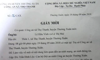 Công an Thanh Hóa bác tin làm việc với người đưa chuyện lạm thu