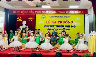 Lễ ra trường ấm áp của thầy trò trường Mầm non Quang Trung