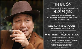 Thông tin lễ tang chính thức của nhạc sĩ Phú Quang.