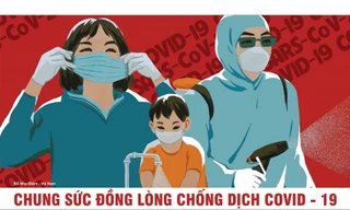 Tranh cổ động phòng, chống dịch COVID-19