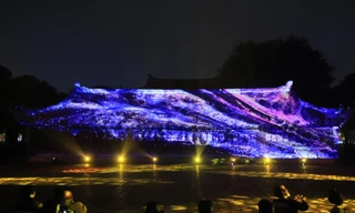 Công nghệ 3D Mapping kể chuyện đạo học ở Văn Miếu. 