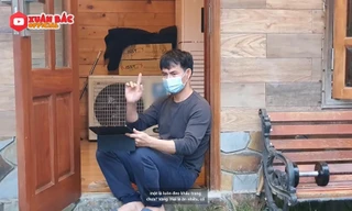 Hình ảnh cách ly hài hước của F0 Xuân Bắc