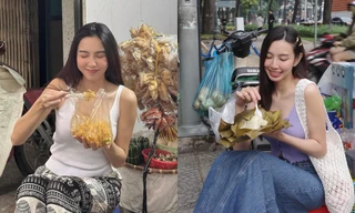 Thùy Tiên xứng danh "Hoa hậu bình dân", rất mê món ăn đường phố