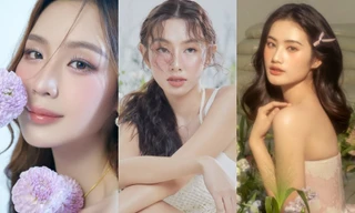 Ngắm các Hoa hậu Việt hóa nàng thơ dịu dàng bên hoa