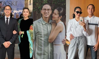 Cách phối đồ tinh tế của Tăng Thanh Hà khi xuất hiện cùng chồng 