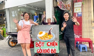 Đôi bạn trẻ đi khắp Sài Gòn vẽ "hạnh phúc" cho những người bán hàng rong