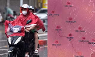 Dự báo Hà Nội có mưa to, giảm oi nóng khi đón gió Đông Bắc về