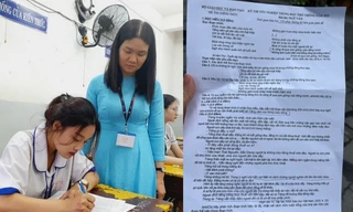 Lọt đề thi môn Văn khi thời gian bắt đầu làm bài mới chỉ 20-25 phút