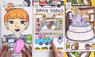 Trở về tuổi thơ với bộ môn "cắt dán giấy": Thưởng thức "phim hoạt hình" handmade