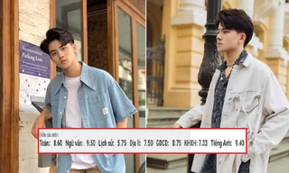 Góc "cực phẩm" mùa thi THPT: Trai đẹp 2K3 chia sẻ bí quyết đạt 9,5 Văn - 9,4 Tiếng Anh