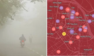 Hà Nội ô nhiễm nhất thế giới, có khu vực chất lượng không khí đạt mức nguy hiểm