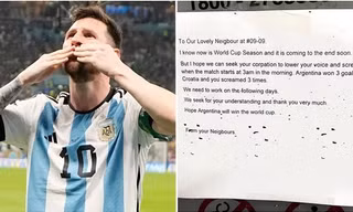 Bức thư đáng yêu gửi hàng xóm cứ reo hò khi xem World Cup, câu chuyện đằng sau còn thú vị hơn