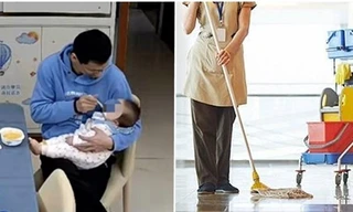 Con gái mơ ước lớn lên làm nghề quét dọn, phản ứng của người cha khiến ai cũng khen ngợi