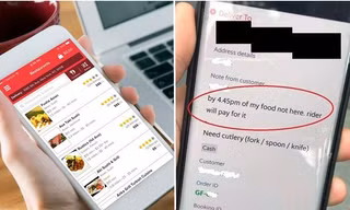 Dọa nếu thức ăn không giao kịp giờ thì shipper trả tiền, khách hàng bị netizen phê phán