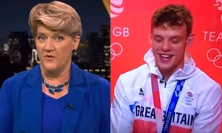 Nam VĐV ở Olympic Tokyo choáng khi người phỏng vấn lỡ miệng khen “cái chân thứ ba” của anh