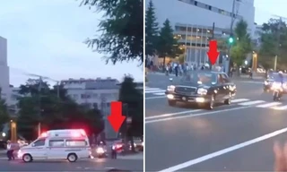 Đoàn xe Hoàng gia Nhật Bản dừng lại để nhường đường cho xe cấp cứu, công chúng ngưỡng mộ