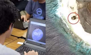 Xem Google Earth, một người thấy “vật thể lạ” trên hòn đảo xa xôi, tin đó là đĩa bay rơi