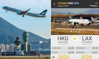 Một chuyến bay Năm Mới cất cánh vào năm 2025, khi hạ cánh lại là năm 2024