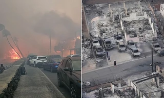 Hình ảnh vệ tinh trước và sau cháy rừng ở Hawaii: Cảnh quan rực rỡ nay chỉ còn lại tro bụi