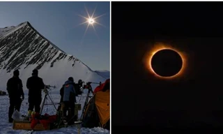 Những hình ảnh kỳ ảo của nhật thực toàn phần duy nhất năm 2021: Cảnh tượng cực hiếm gặp!