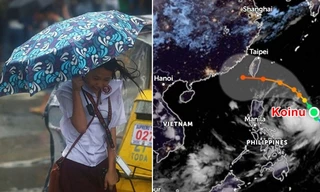 Bão Koinu mạnh lên ảnh hưởng đến thời tiết nước ta thế nào trước khi vào Biển Đông?