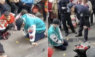 Chàng trai quỳ 21 tiếng bên ngoài công ty của người yêu cũ để năn nỉ mong đừng chia tay