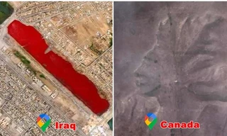 Những hình ảnh kỳ bí nhất trên Google Maps khiến ai cũng tưởng ảnh chụp ở hành tinh khác