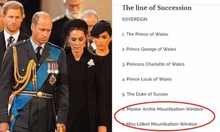 Hoàng gia Anh phản hồi về lý do con của Harry - Meghan chưa có tước hiệu Hoàng tử, Công chúa