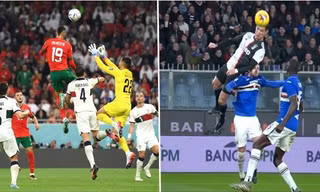 Đã xác định độ cao cú bật nhảy đánh đầu của cầu thủ En-Nesyri (Morocco): Vượt qua Ronaldo?