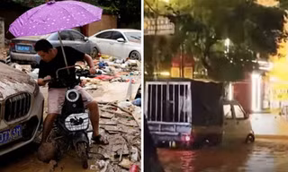Mưa suốt 7 ngày ở Trung Quốc gây ngập lụt nặng chỉ vì một cơn bão đã tan
