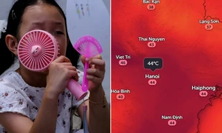 Miền Bắc bước vào đợt nóng diện rộng, nhiệt độ Hà Nội tăng mạnh lên 43 độ C