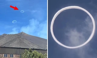 Những vòng tròn khói bay lên từ đỉnh núi khiến ai cũng tò mò, sự thật là gì?