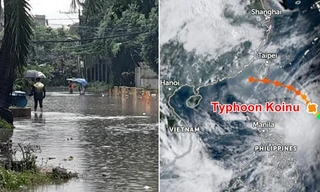 Koinu đã thành bão rất mạnh, có thể bị ảnh hưởng bởi gió mùa Đông Bắc khi vào Biển Đông