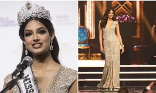 Bật mí chiếc đầm "crown dress" của Miss Universe: May theo dáng walk của Hoa hậu Ấn Độ