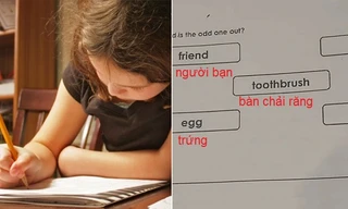 Bài tập về nhà của học sinh lớp 1 thách thức hàng ngàn phụ huynh tìm ra lời giải