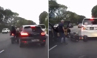 2 tai nạn ô tô và xe máy xảy ra chỉ trong 15 giây, mỗi người một ý về việc ai có lỗi