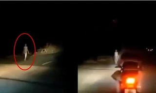 “Người ngoài hành tinh” đi bộ vào buổi đêm: Người đi đường sợ hãi, cư dân mạng băn khoăn