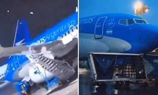Video gió mạnh thổi xoay cả chiếc máy bay Boeing đang đỗ, khiến máy bay hỏng luôn