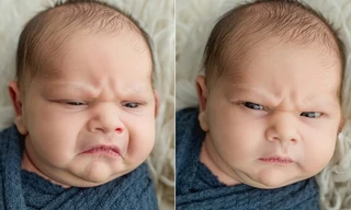 Em bé sơ sinh bỗng dưng nổi tiếng vì cứ được chụp ảnh là lại "tỏ thái độ"